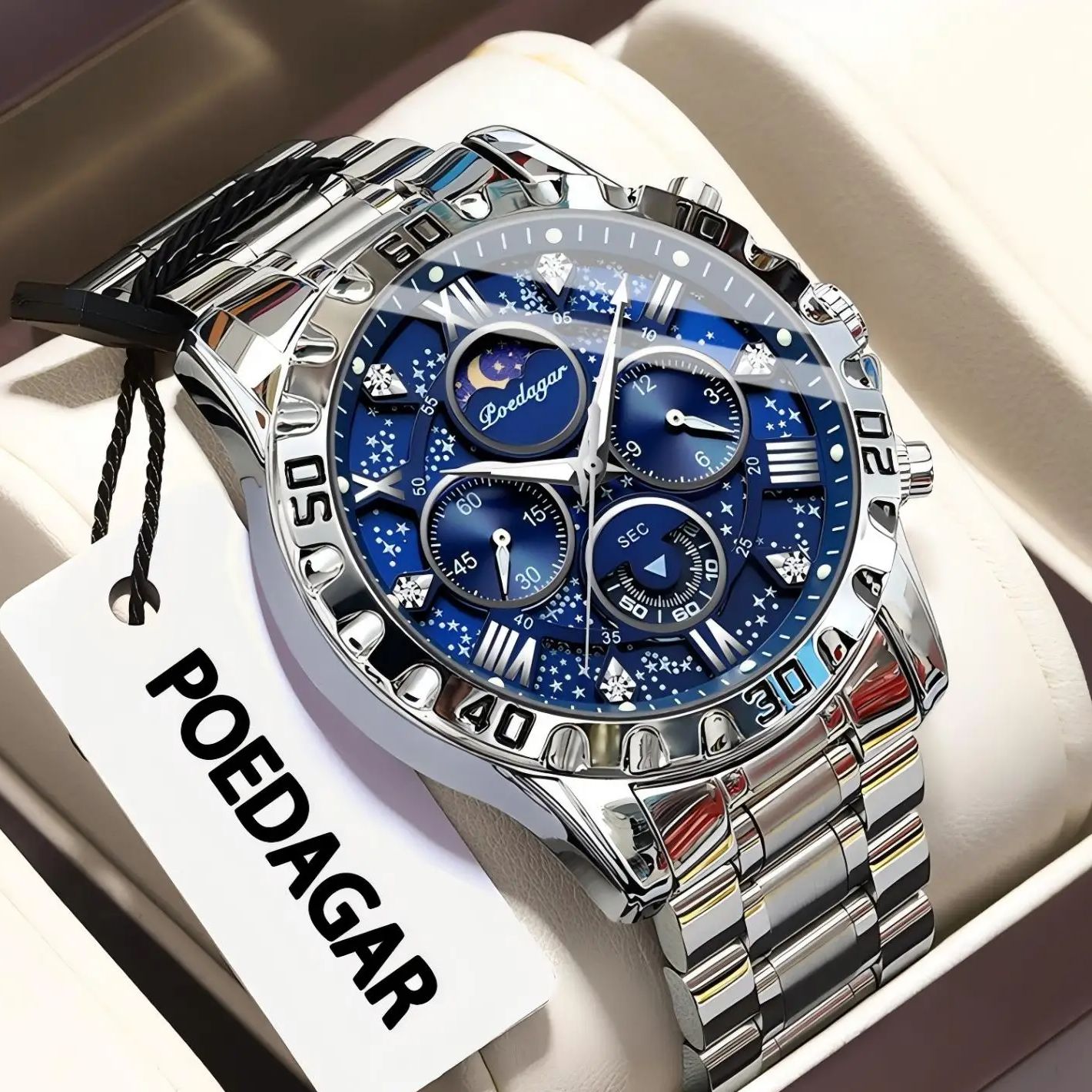 Luxury Watch Zone - POEDAGAR Orologio da uomo di moda