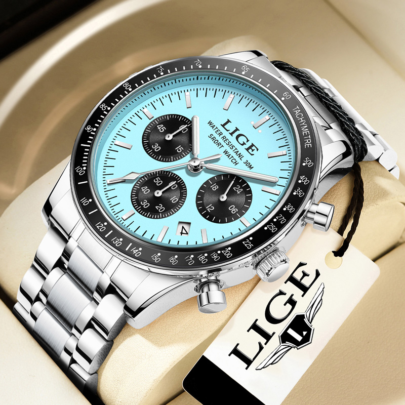 Luxury Watch Holder For Men - LIGE Orologio da Uomo di Lusso