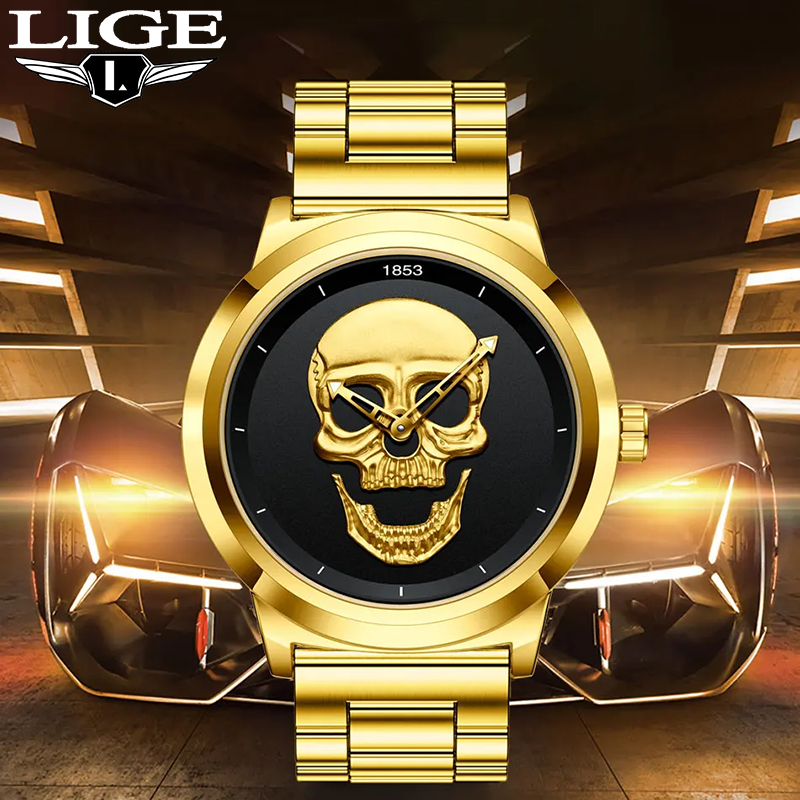 Luxury Watch Holder For Men - LIGE Top Luxury Brand Orologio da