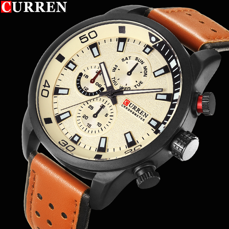 2017 CURREN Moda Orologio Da U - Luxury Watch Holder For Men recensione e prezzo