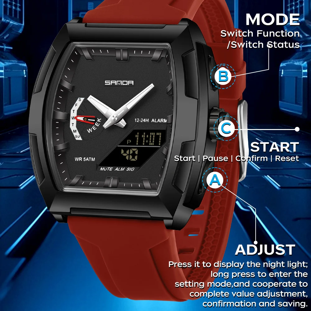 Orologi Militari SANDA da Uomo - Luxury Watch Zone recensione e prezzo