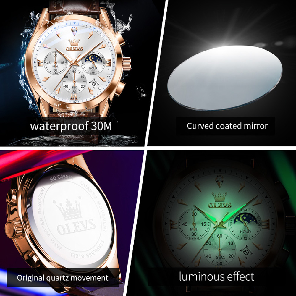 OLEVS Brand New Fashion Orolog - Luxury Watch Holder For Men recensione e prezzo